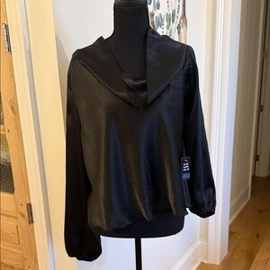 Express Shimmering Black Blouse